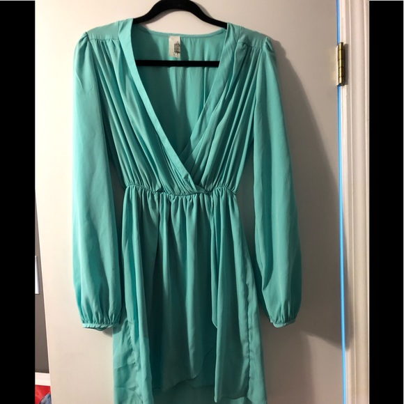 Francesca's Collections Dresses & Skirts - Francesca Long Sleeve Faux Wrap Dress Francesca's Collections Dresses & Skirts - Francesca Long Sleeve Faux Wrap Dress